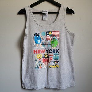 2019 M&M's New York Gray Tank Top Size Womens Large -NYC New York